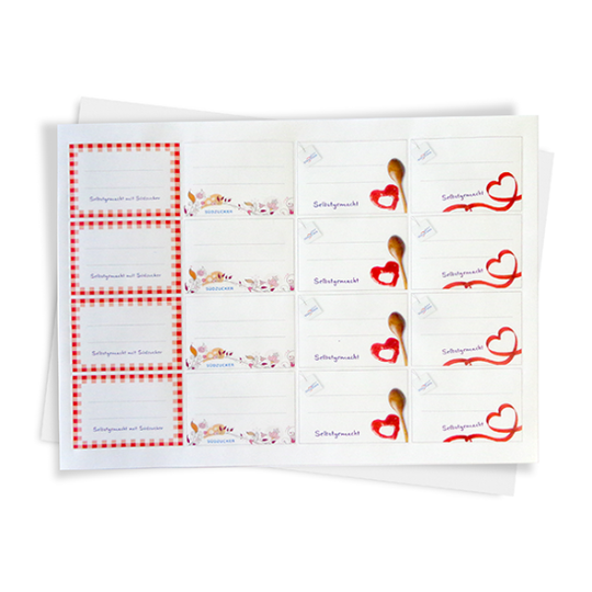 Südzucker Etikettenbögen – Zuckerschlecken